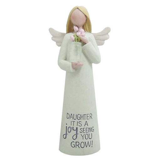 Picture of FEATHER & GRACE FIGURINE ANGEL - DAUGHTER IS A JOY SEEING YO